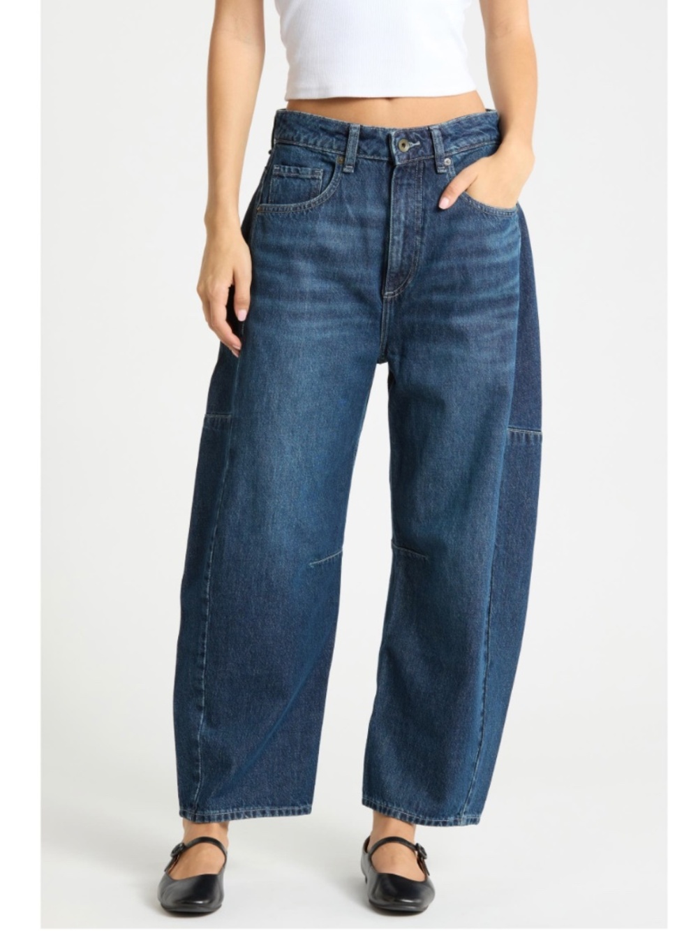 Rag and Bone The Chase High-Rise Barrel Jean Grafton